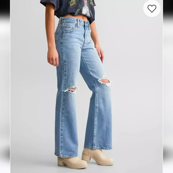 Levi's Premium Baggy Boot Denim Jeans - Picture 5 of 13